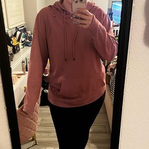Pink grunge hoodie